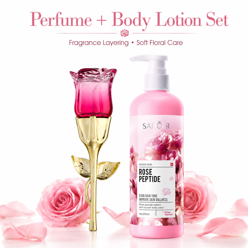Perfume Fragrance Body Lotion - Zestaw perfum i balsamu do ciała
