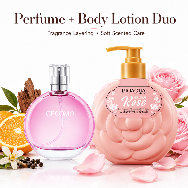 Perfume Fragrance Body Lotion - Zestaw perfum damskich GECOMO 50ml +
