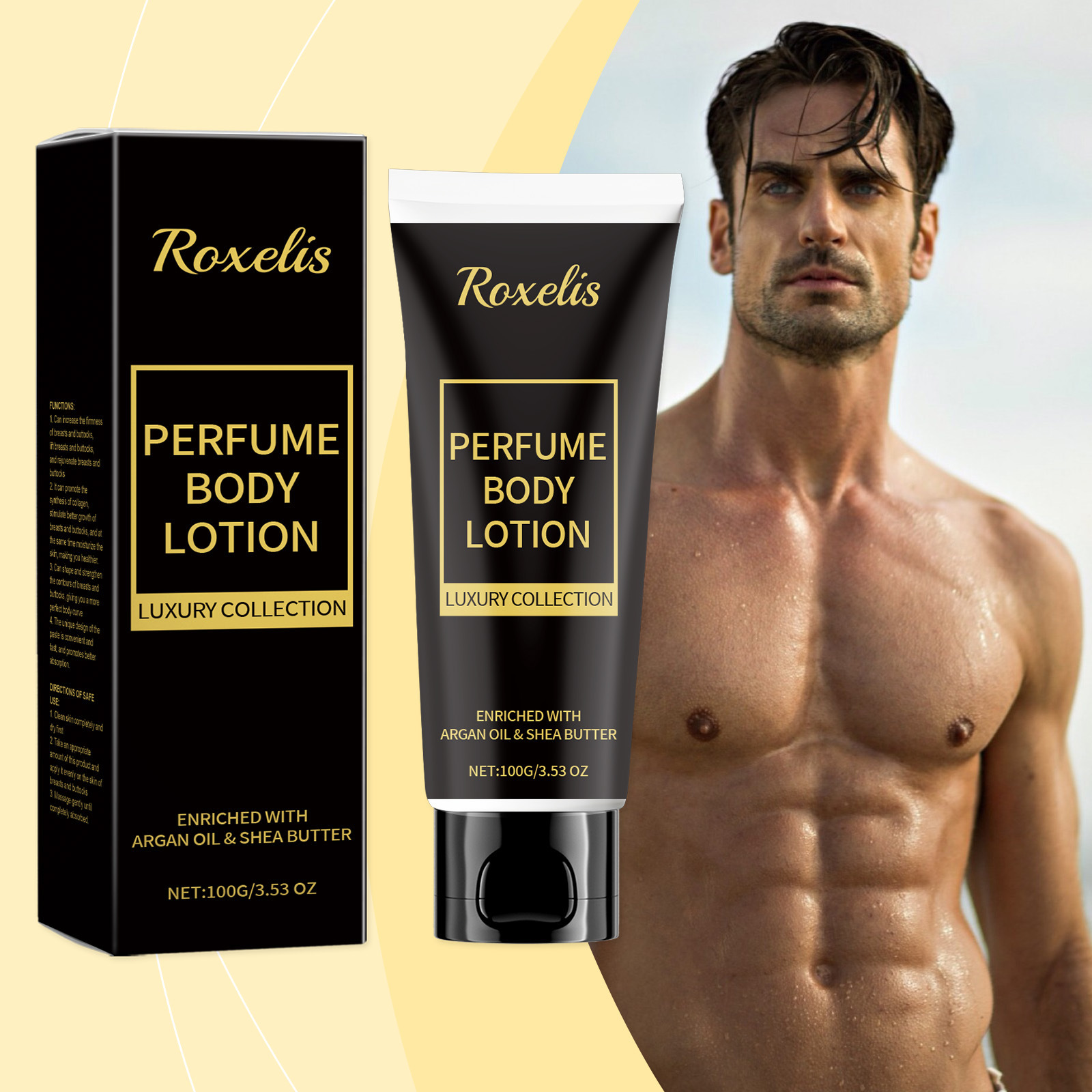Perfume Fragrance Body Lotion - Męski uroczy balsam perfumowany, długotrwały, lekki