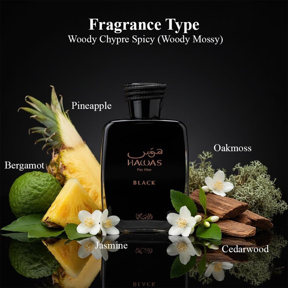 Hawas Black marki Rasasi dla m – Fragrance Perfume For Man recenzja i cena