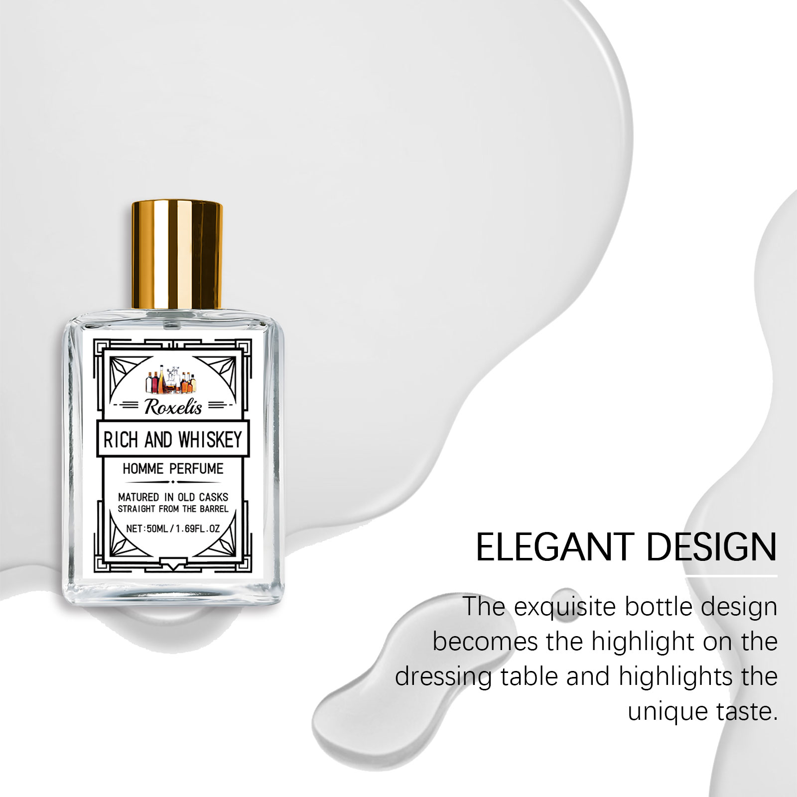 Roxelis 50ml Charm Whisky Perf – Perfume Alcohol Fragrance recenzja i cena